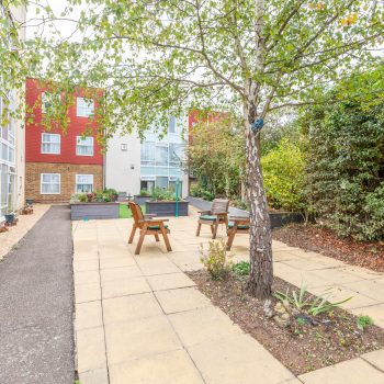 The Fountains Care Home Rear Garden Patio
