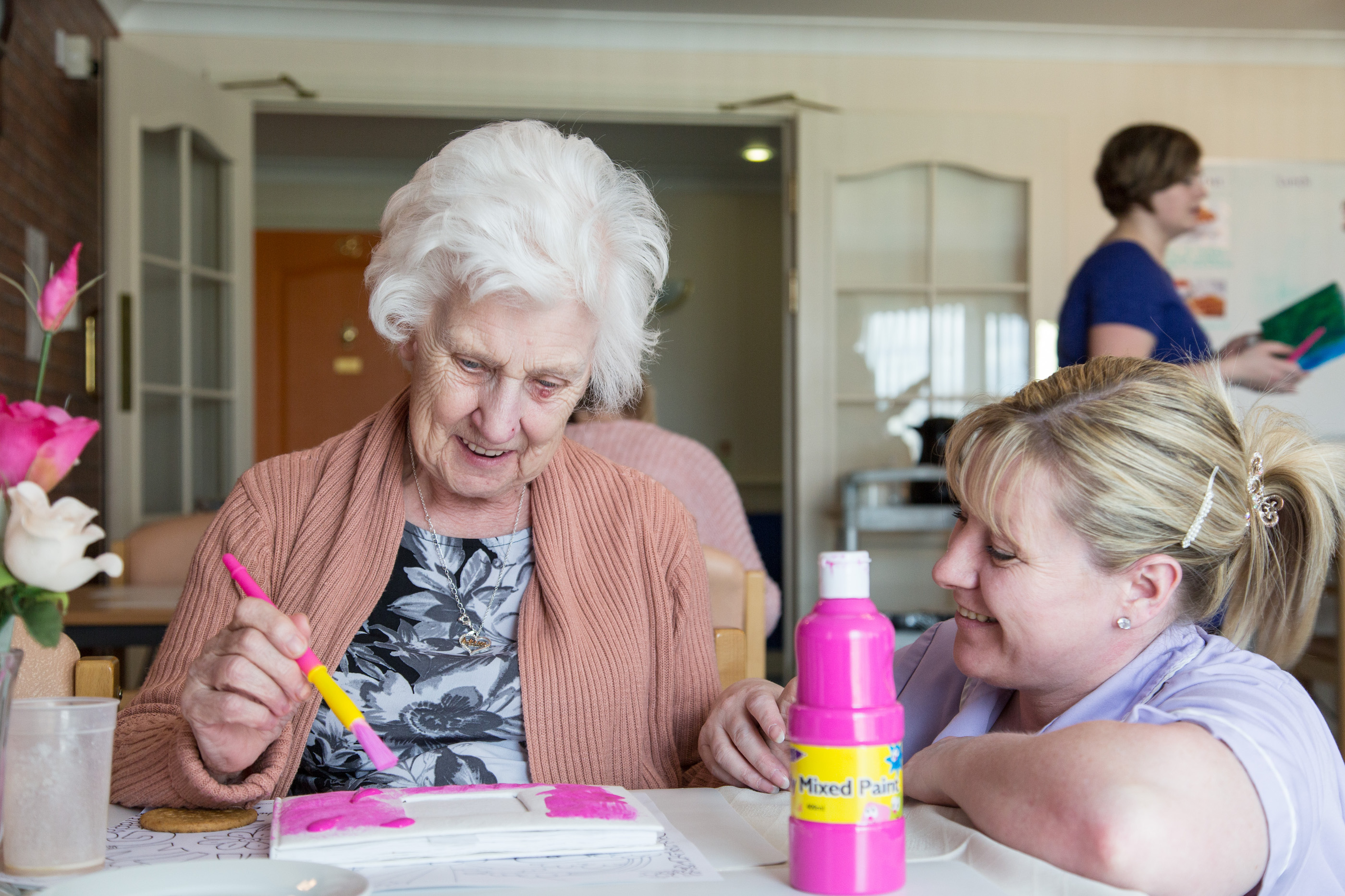 dementia patient at a care home