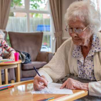 resident at Moorland Gardens Care Home, Luton