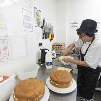 kitchen at Elm Park care home with nursing in Doncaster