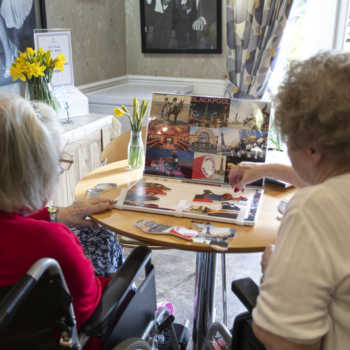 residents at Elm Park care home with nursing in Doncaster