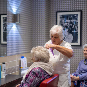 residents at Sycamore Park care home in Huddersfield, Kirklees