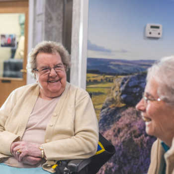 residents at Sycamore Park care home in Huddersfield, Kirklees