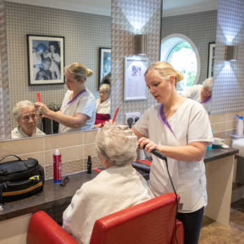 Hairdresser at Sycamore Park care home in Huddersfield, Kirklees