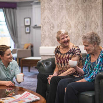 residents at Sycamore Park care home in Huddersfield, Kirklees