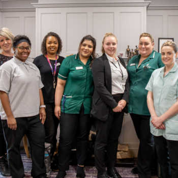 Sycamore Park care home team in Huddersfield, Kirklees